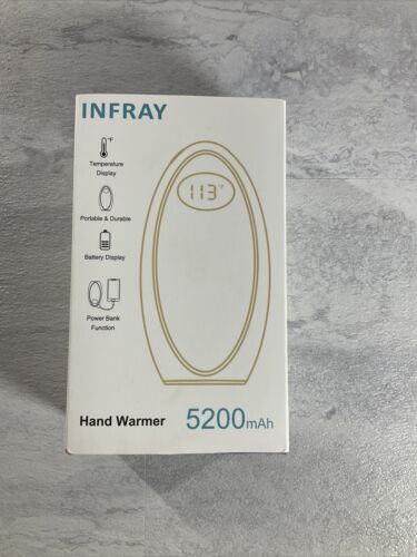 infray Hand Warmers Rechargeable Reusable Pocket Warmer/Power Bank (6922733224119)